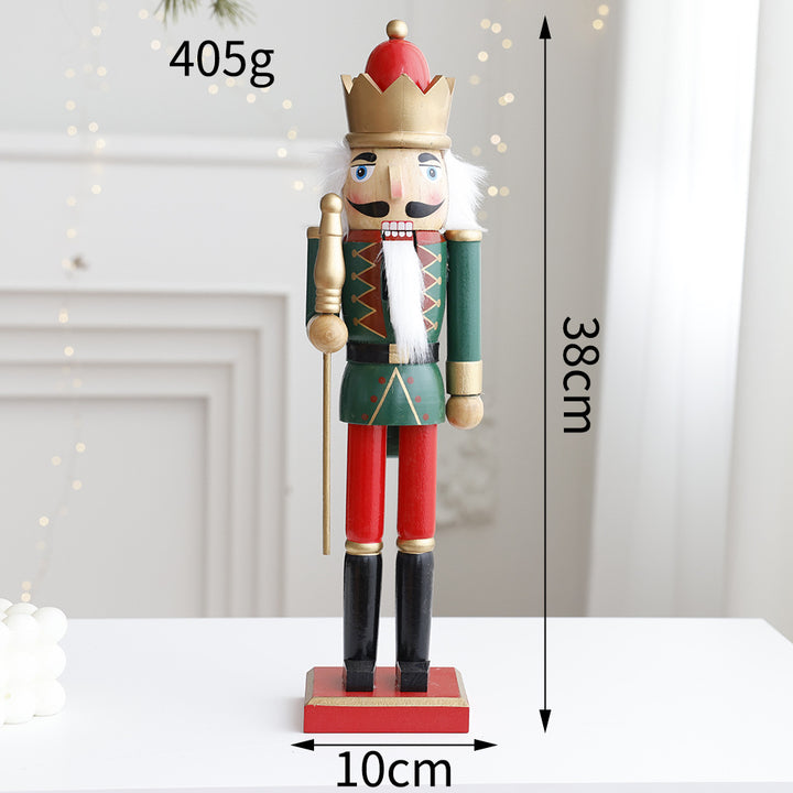 Dekorative Nussknacker-Figur aus Holz für den Tisch