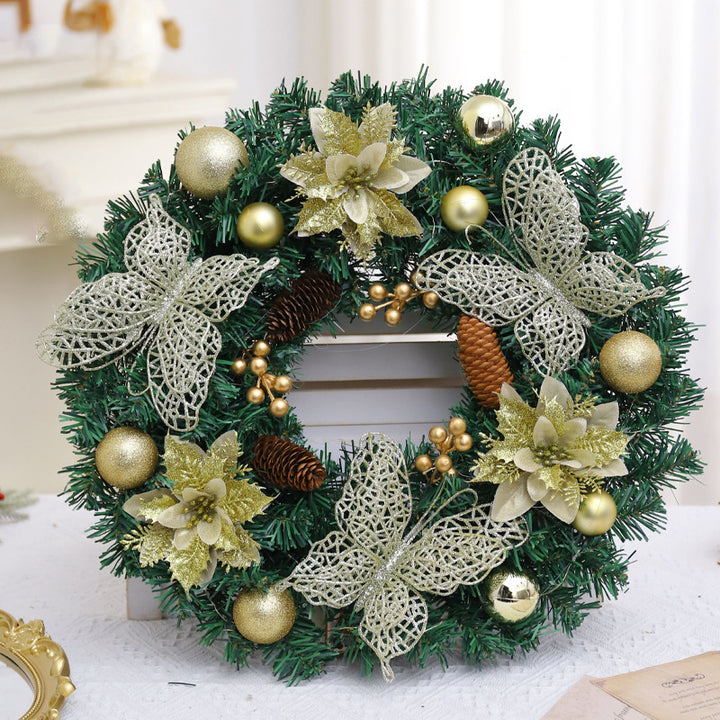 Weihnachtskranz aus PVC im modernen Stil