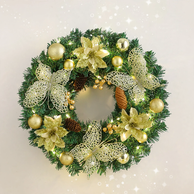 Weihnachtskranz aus PVC im modernen Stil