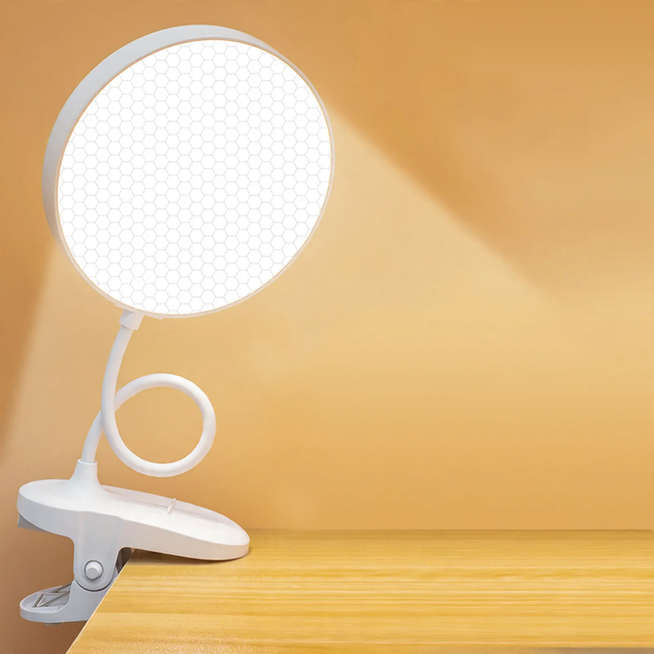 LED-Klemmlampe für Schreibtisch und Bett, augenschonend