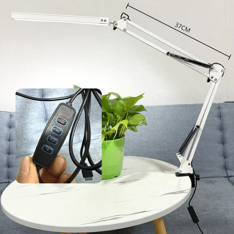 Faltbare LED-Schreibtischleuchte mit langem Arm
