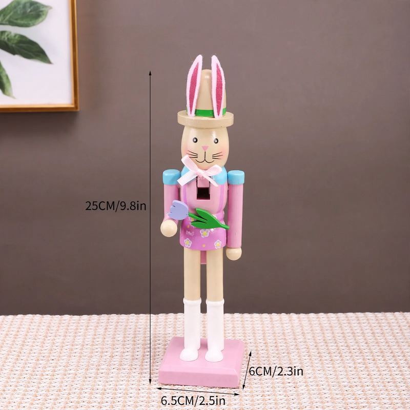 Nussknacker-Figur im modernen Pastell-Design