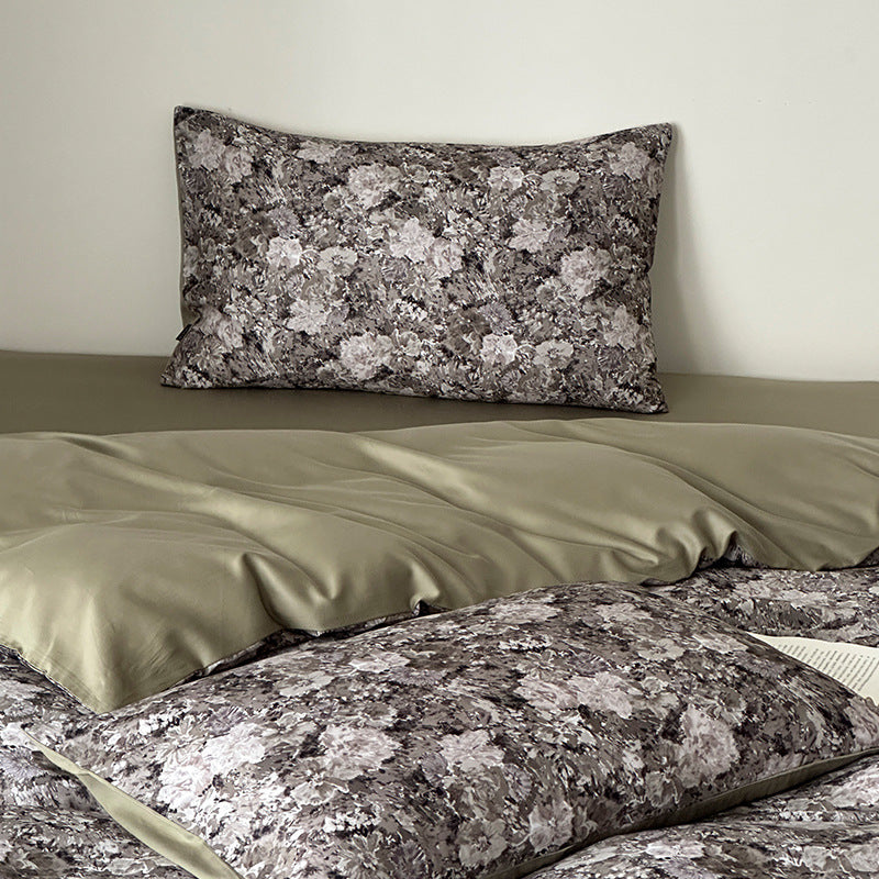 Bettwäscheset aus angerauter Baumwolle, bedruckt, Luxus-Stil