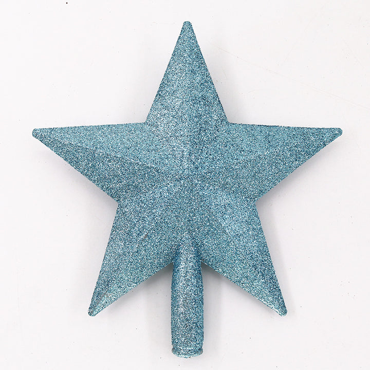 Weihnachtsbaum-Stern mit Glitzer-Finish