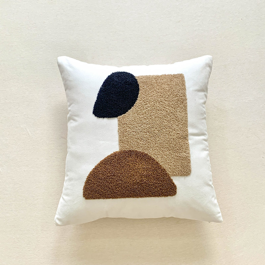Tufting-Kissenhülle, abstrakte Muster, 45×45 cm
