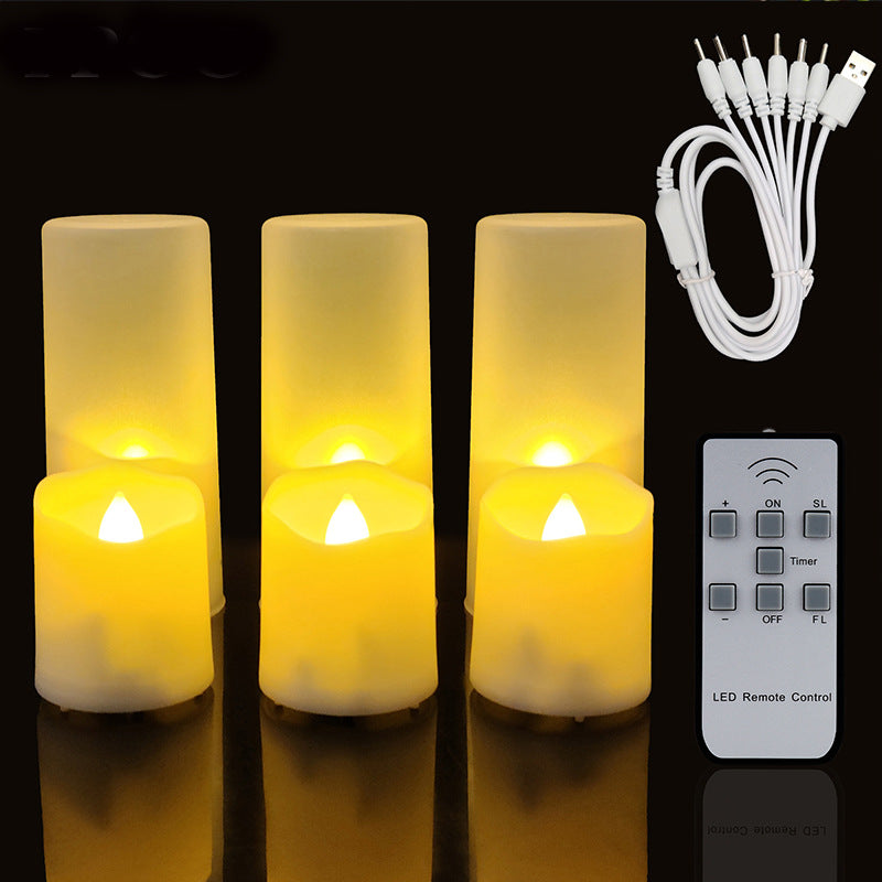 Wiederaufladbare LED-Teelichter mit Fernbedienung