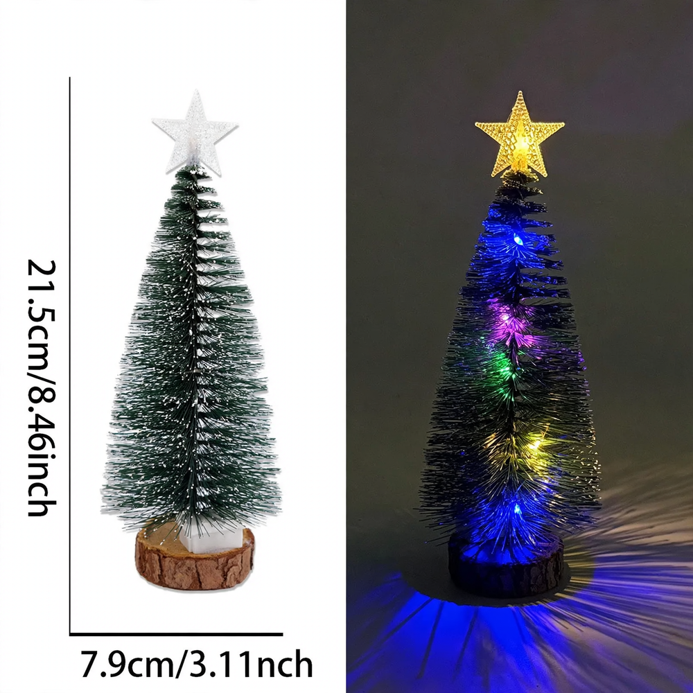 Miniatur-Weihnachtsbaum mit LED-Stern