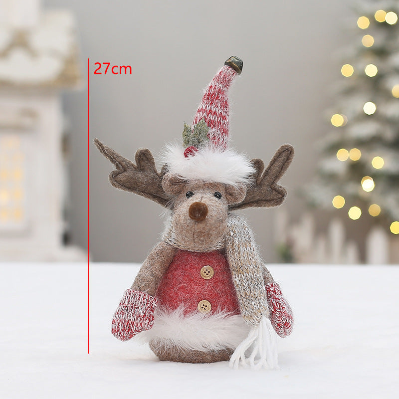 Dekorative Wichtelfigur in Rosa für Weihnachten