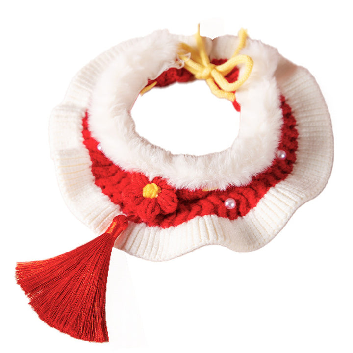 Wollhalsband für Haustiere, Strickdesign