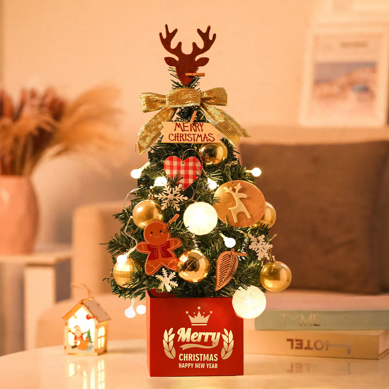 Mini-Weihnachtsbaum-Set für den Tisch, 60 cm