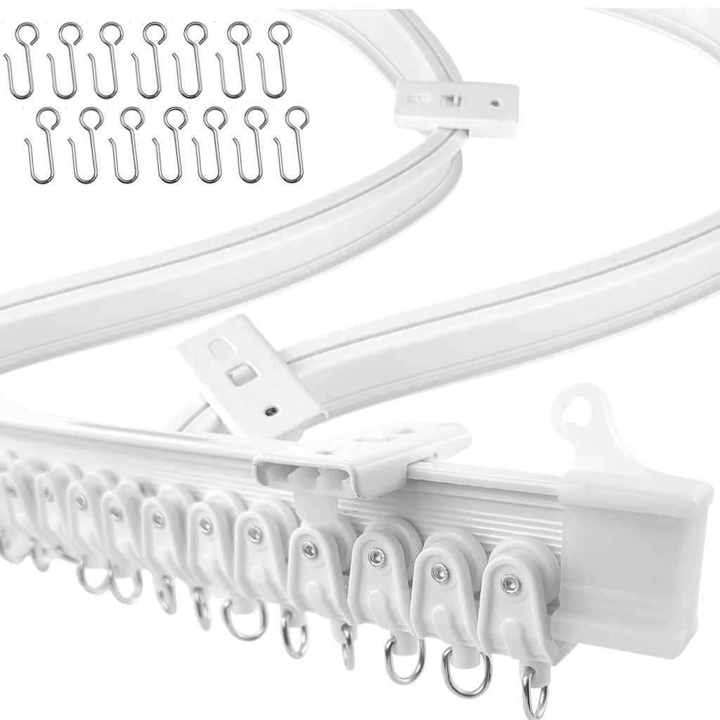 Biegbare Gardinenschiene, 5 m, PVC