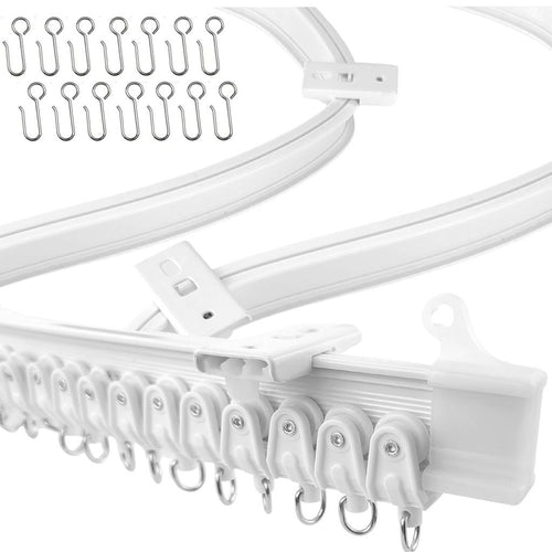 Biegbare Gardinenschiene, 5 m, PVC