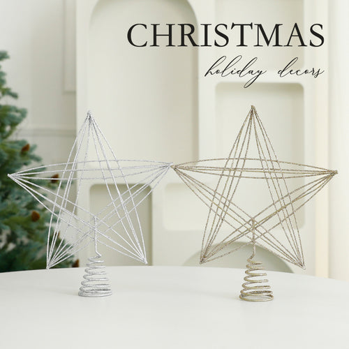 Weihnachtsbaumspitze Stern aus Eisen