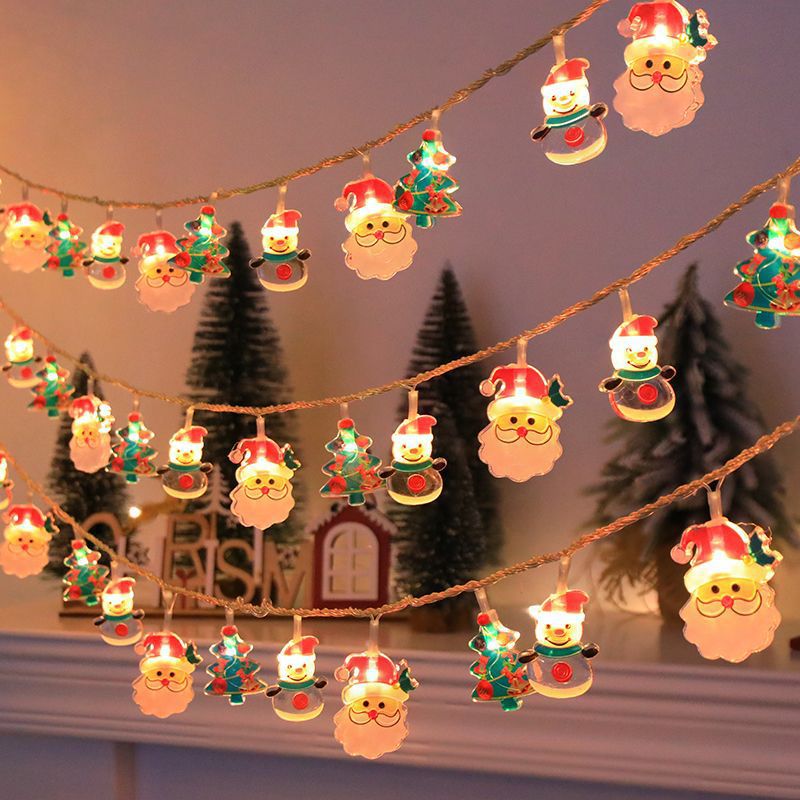 LED-Weihnachts-Lichterkette mit Motiven