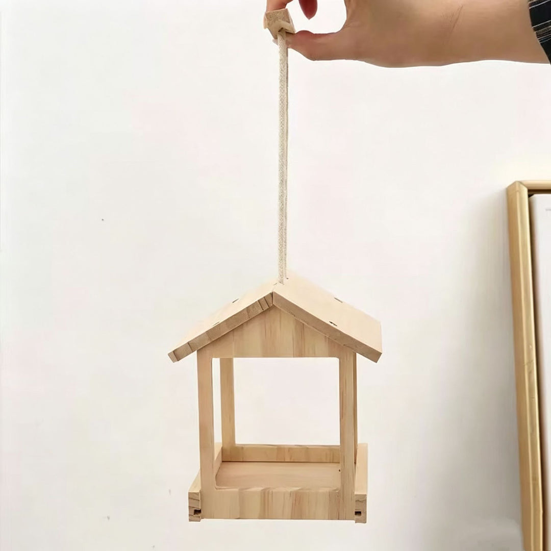 Offenes Vogelhaus aus Massivholz