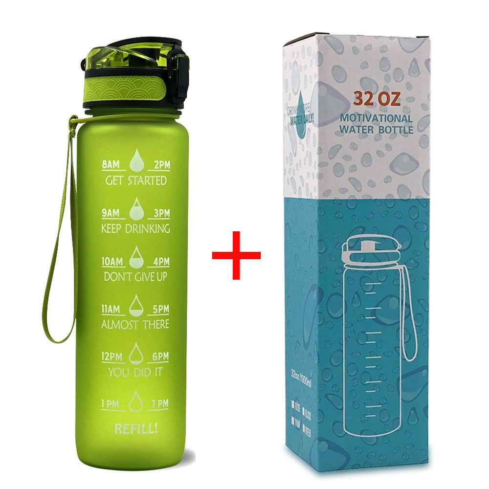 Sportflasche mit Motivationsskala, 1 L, Tritan