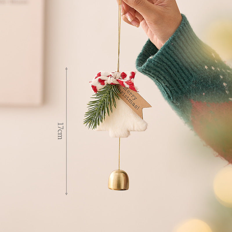Weihnachtlicher Glocken-Anhänger mit Kranz