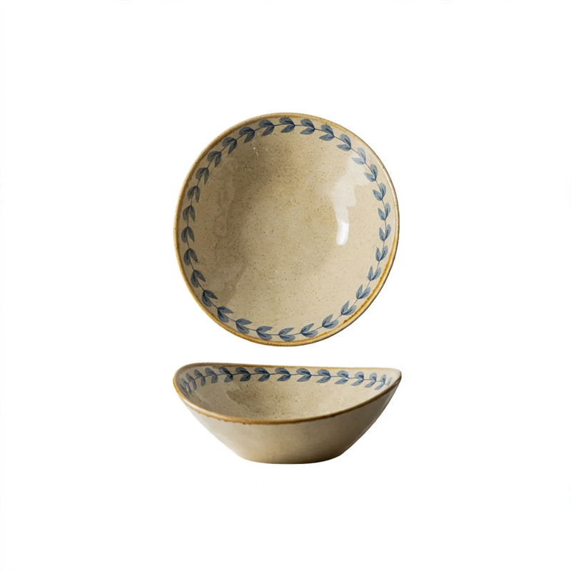Keramik-Geschirrset, Blumenmuster, Vintage-Stil