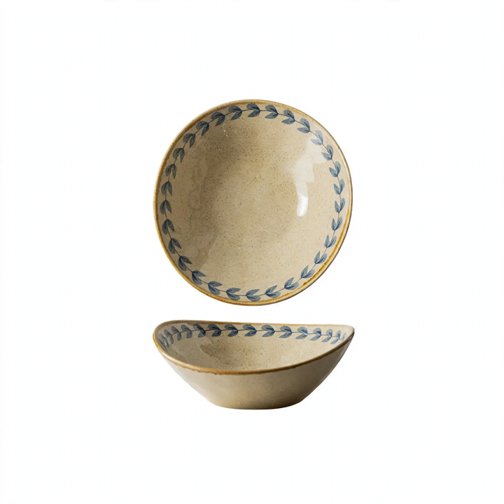 Keramik-Geschirrset, Blumenmuster, Vintage-Stil