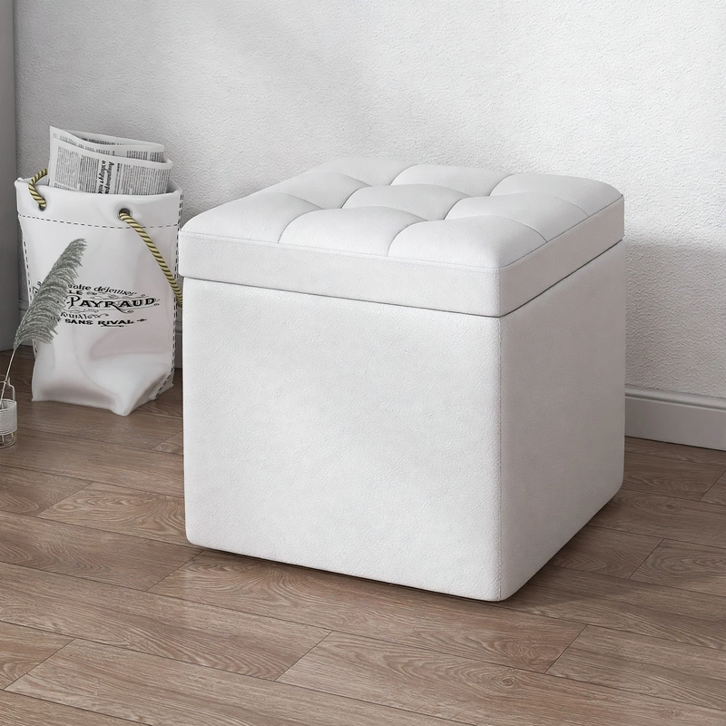 Stauraum-Hocker aus Holz, 30×30×35 cm, Modell S1873