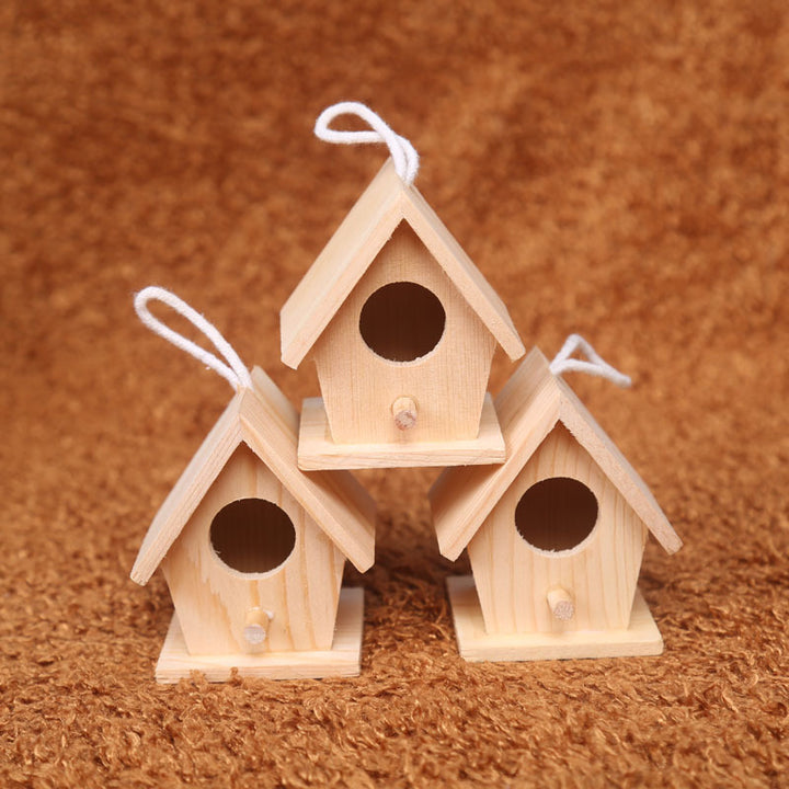 DIY Mini-Vogelhaus aus Kiefernholz