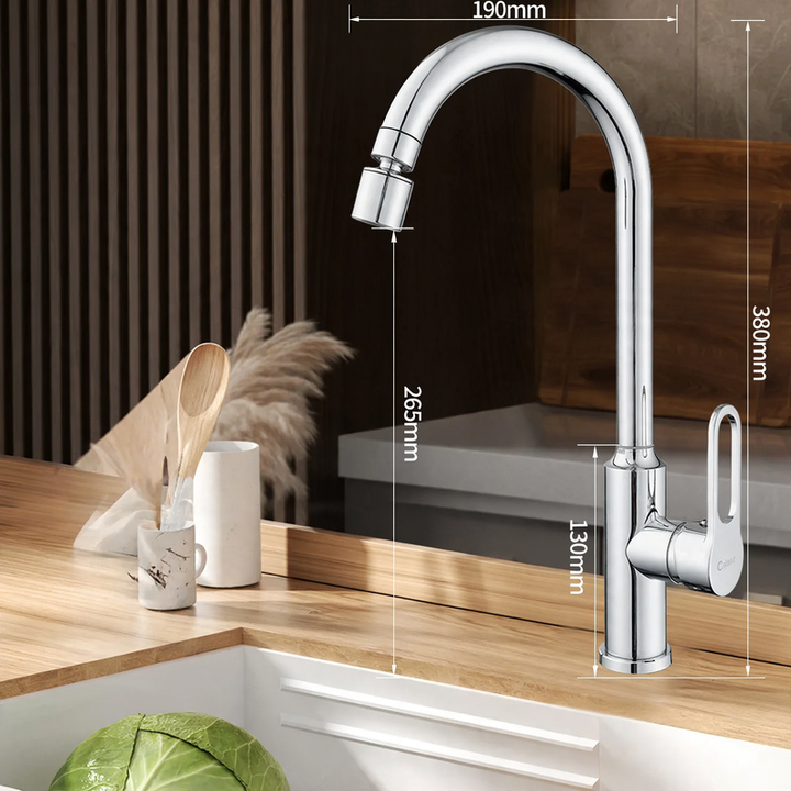 Edelstahl-Wasserhahn für Küche, Misch- oder Kaltwasser
