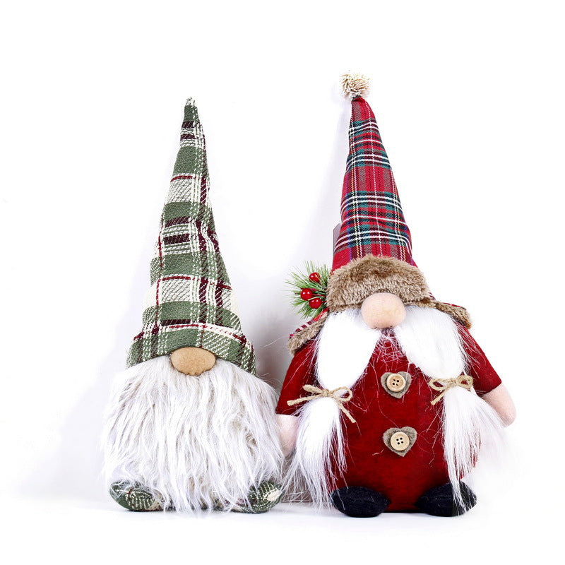 Weihnachtliche Wichtelfigur als Tischdekoration