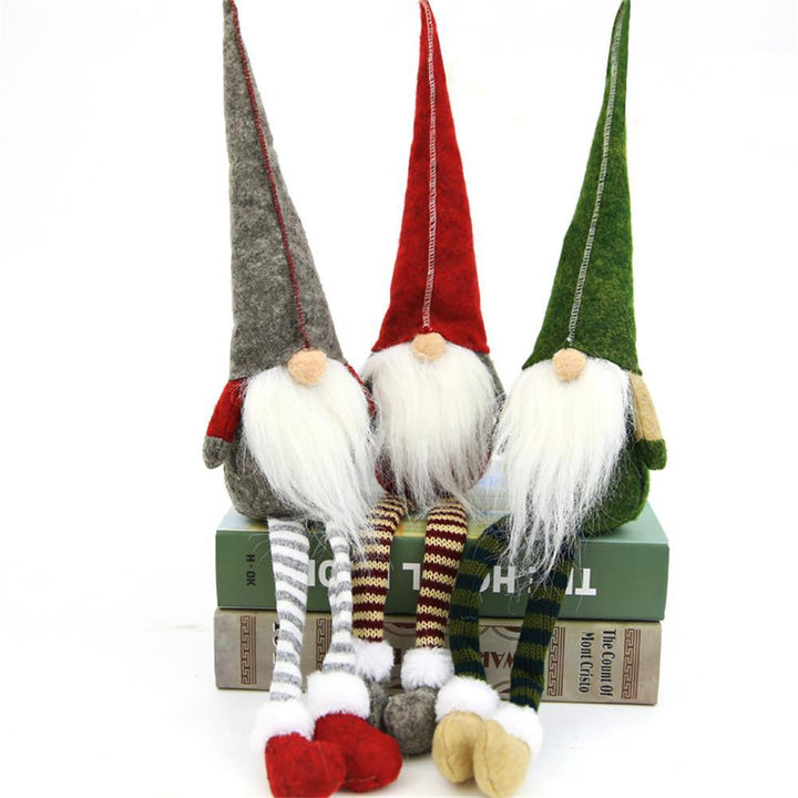 Weihnachts-Wichtelfigur mit langen Beinen