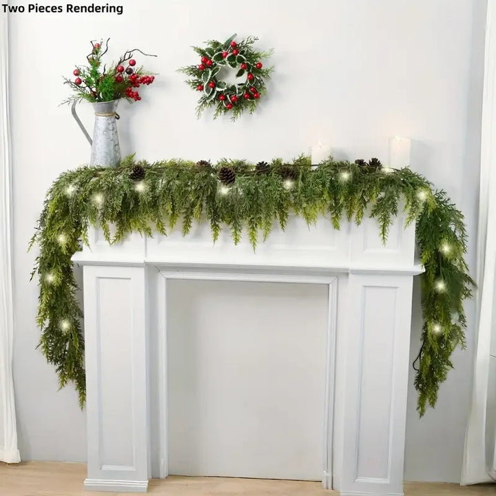 Weihnachtskranz, Kunststoff, handgefertigt