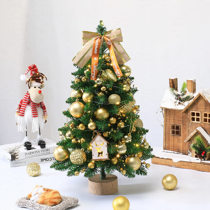 Dekorativer Mini-Weihnachtsbaum für Tisch und Fenster