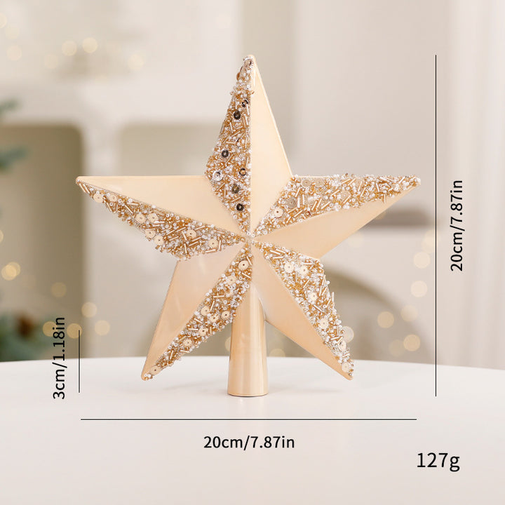 Dekorativer Stern für die Weihnachtsbaumspitze