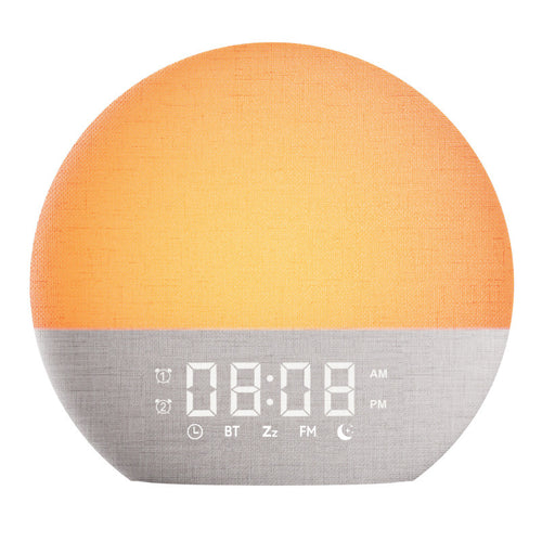 Digitaler Wecker mit Sonnenaufgangslicht und Stimmungsbeleuchtung