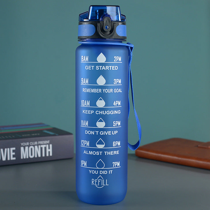 PC-Sportflasche mit Strohhalm, 1000 ml