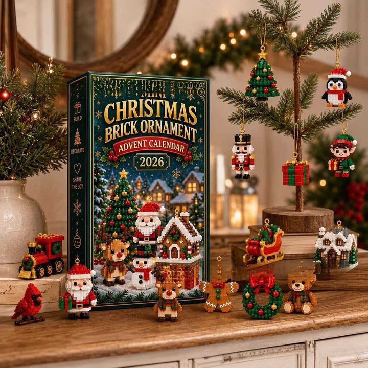 Weihnachts-Adventskalender mit sensorischen Dekofiguren