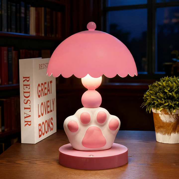 Moderne Katzenpfoten-Tischlampe
