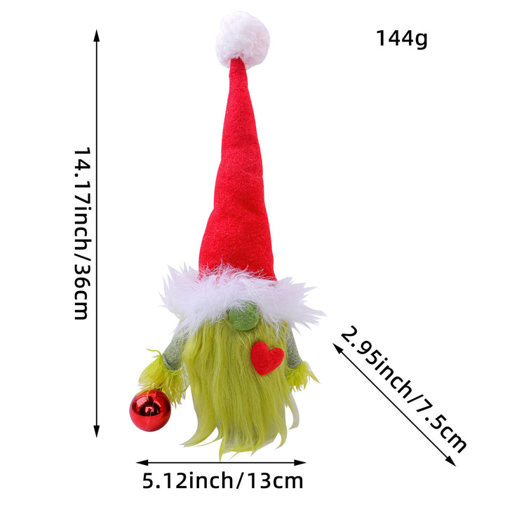 Weihnachts-Wichtel mit Herz-Motiv, Textil