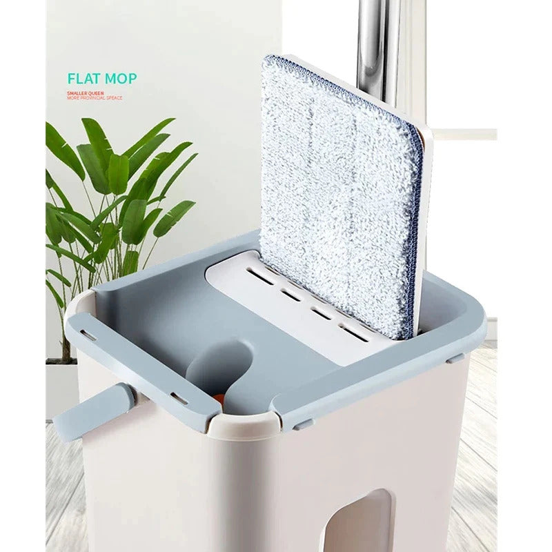 Spin Mop Eimer mit wiederverwendbaren Mop-Pads Karnz