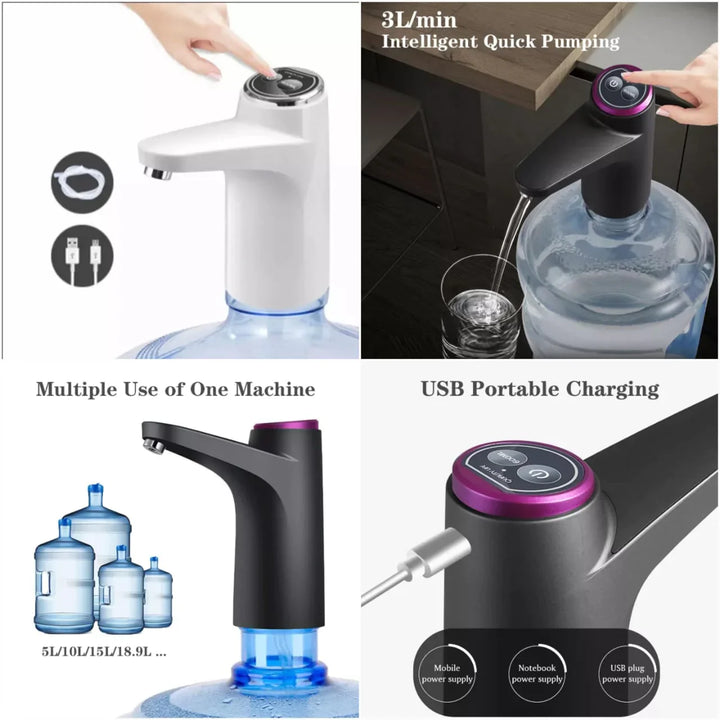 Auto Tragbare USB Drahtlose Elektrische Wasserpumpe Flaschen dispenser Karnz