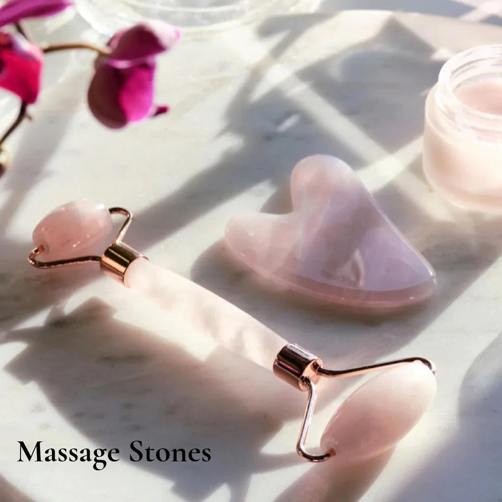 Jade Roller & Gua Sha, Gesichtsroller, Gesichtsschönheitsroller Hautpflegewerkzeuge, Karnz
