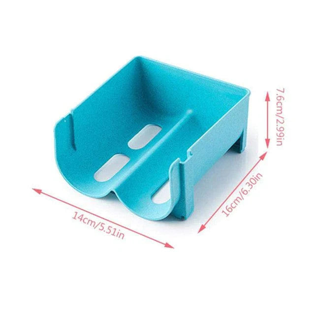 2-Tier Roll Transparente Organizer Halter Karnz
