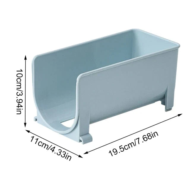 2-Tier Roll Transparente Organizer Halter Karnz