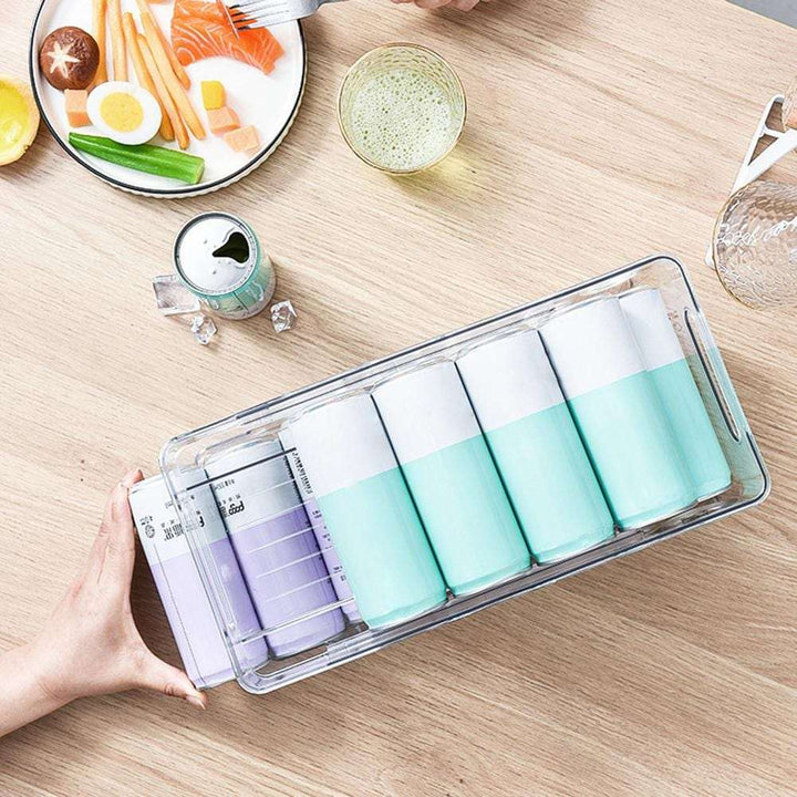 2-Tier Roll Transparente Organizer Halter Karnz