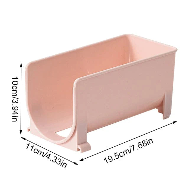 2-Tier Roll Transparente Organizer Halter Karnz
