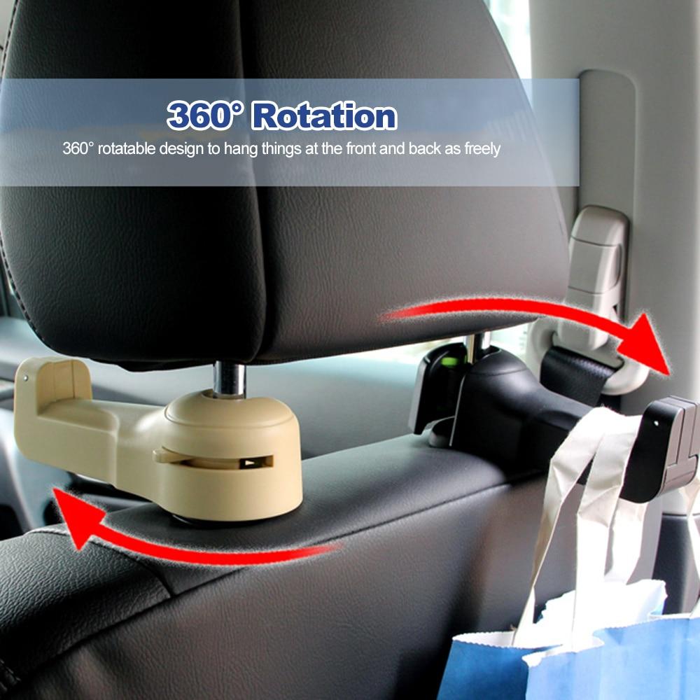 2 in 1 Auto Kopfstützenhaken mit Ventilator | Karnz