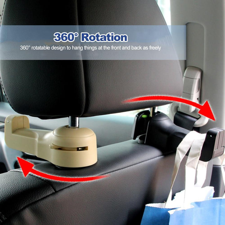 2 in 1 Auto Kopfstützenhaken mit Ventilator | Karnz