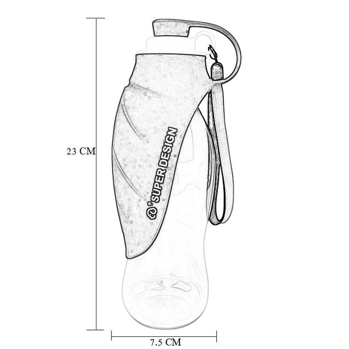 2 in 1 Hundewasserflasche (580 ml/20 oz) | Karnz