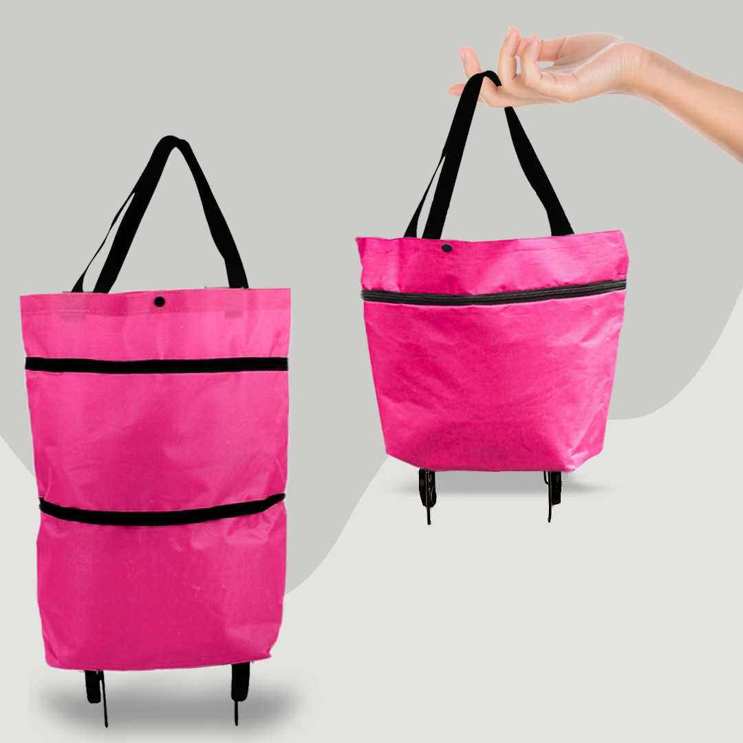 2-in-1-Einkaufstasche mit Rollen – CarryFlex