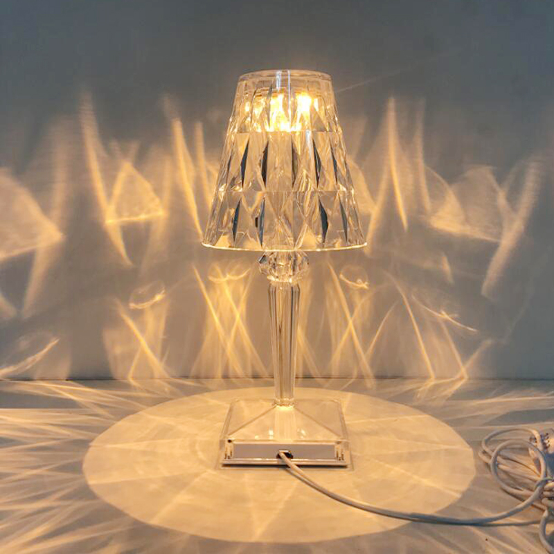 KristalGlow Touchlampe – Elegante Tischlampe mit Touchsensor und USB | Karnz