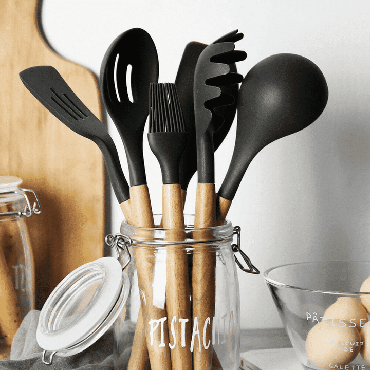 9 Stück Silikon Küchenutensilien Set | Karnz
