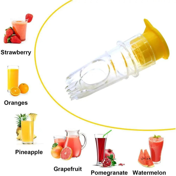 2-teiliges Zitronenpresse-Set mit Schraubanschluss – Frischer Saft überall und jederzeit!